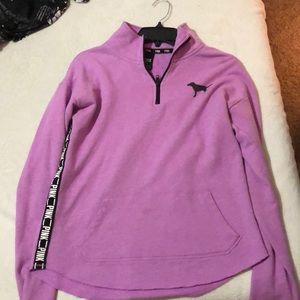 PINK SWEATSHIRT/HALF ZIP